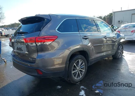 2019 Toyota Highlander Xle from USA, damaged, VIN 5TDJZRFHXKS587030